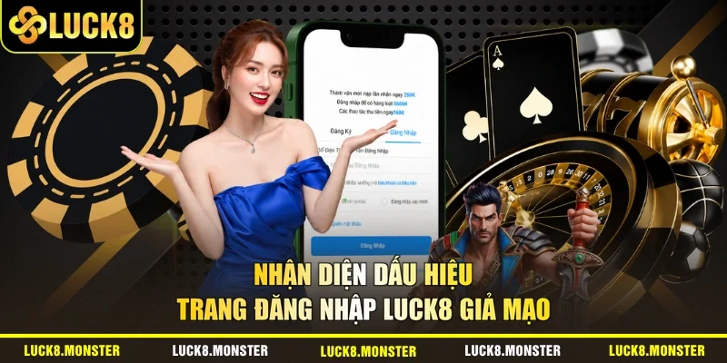 Nhận diện dấu hiệu trang đăng nhập LUCK8 giả mạo